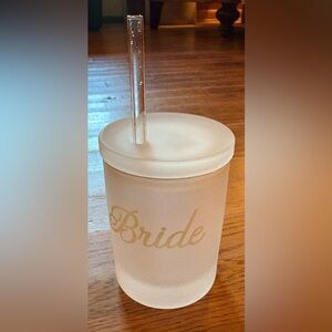 Slant Collections Double-Old Fashioned Cocktail Glass, 12-Ounce, Bride, NWOT